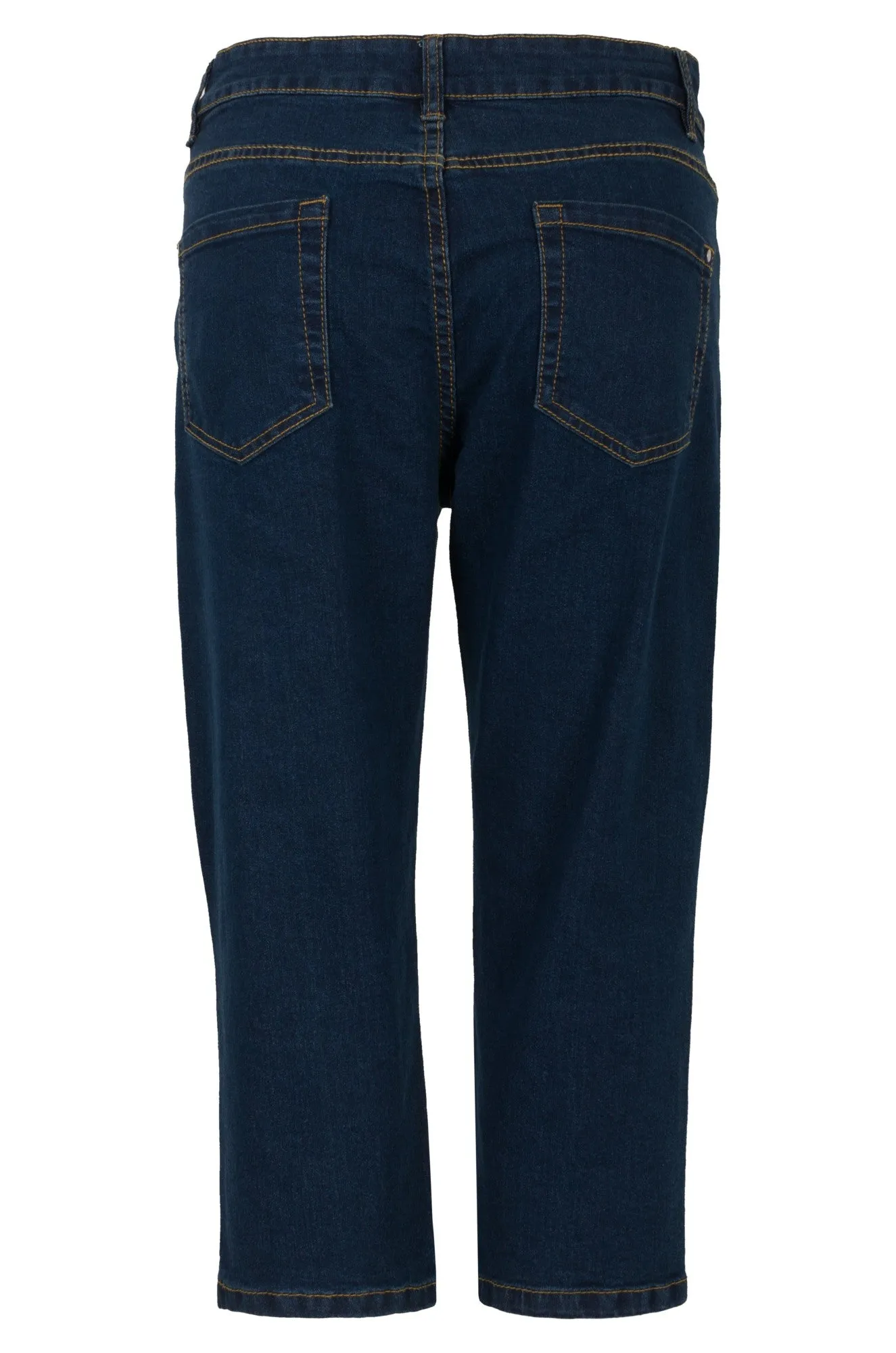 Twin Lakes Denim Mid Calf Jeans | DARK INDIGO | 6504A1 Unisex Wear Premium Basic Piece