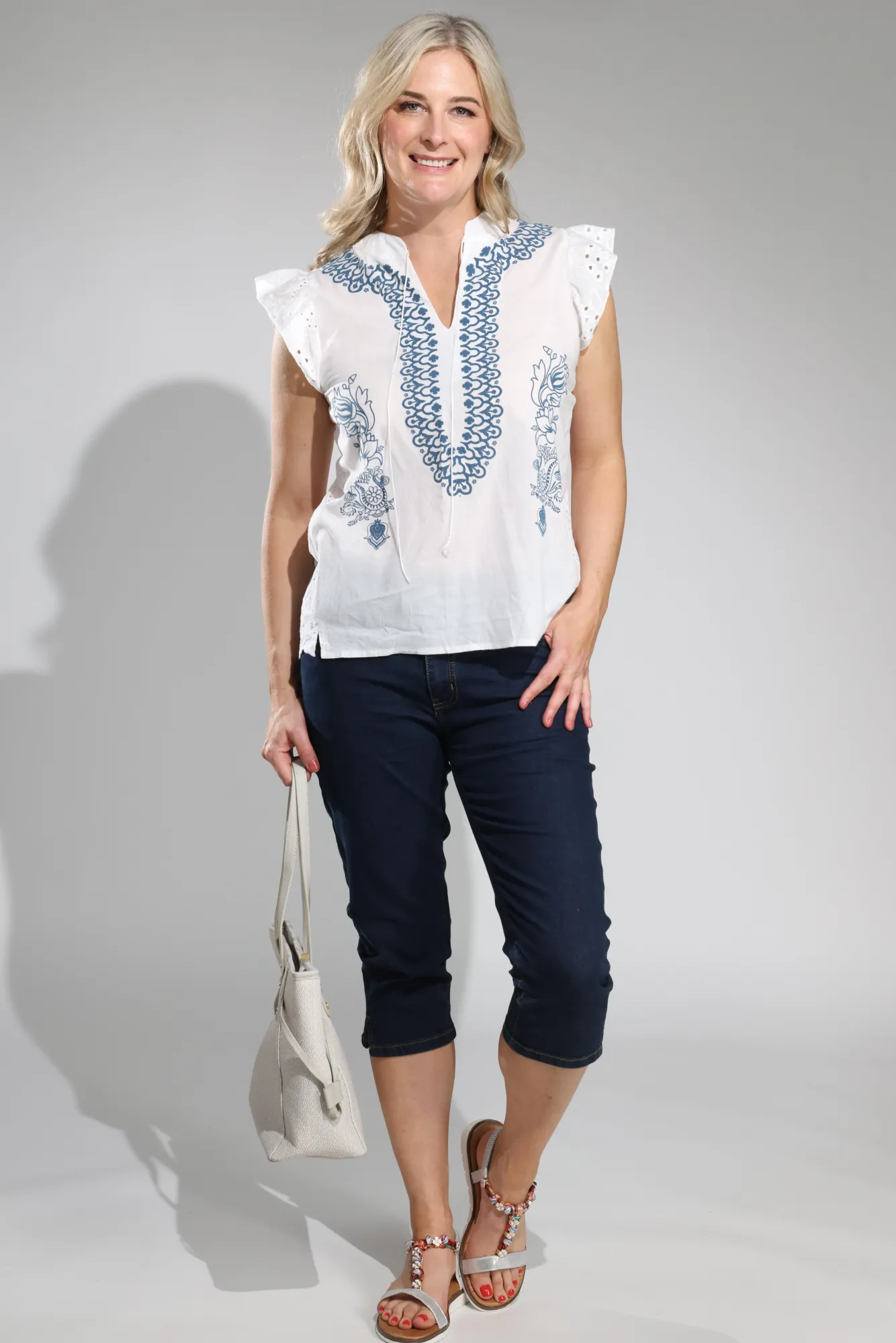 Twin Lakes Denim Mid Calf Jeans | DARK INDIGO | 6504A1 Everyday Confidence