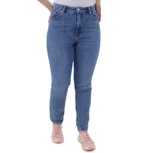 Women's Denim Pant,Blue Sustainable Evening Stroll Casual Articulated Knee Shape