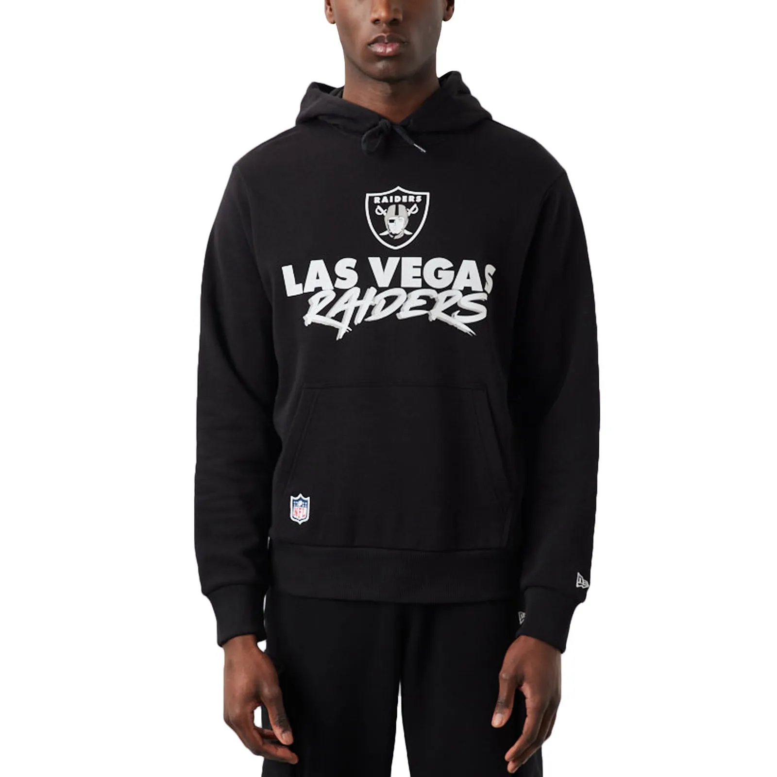 Everyday Comforts product brooch style New Era Mens Las Vegas Raiders NFL Script Team Hoodie - Black