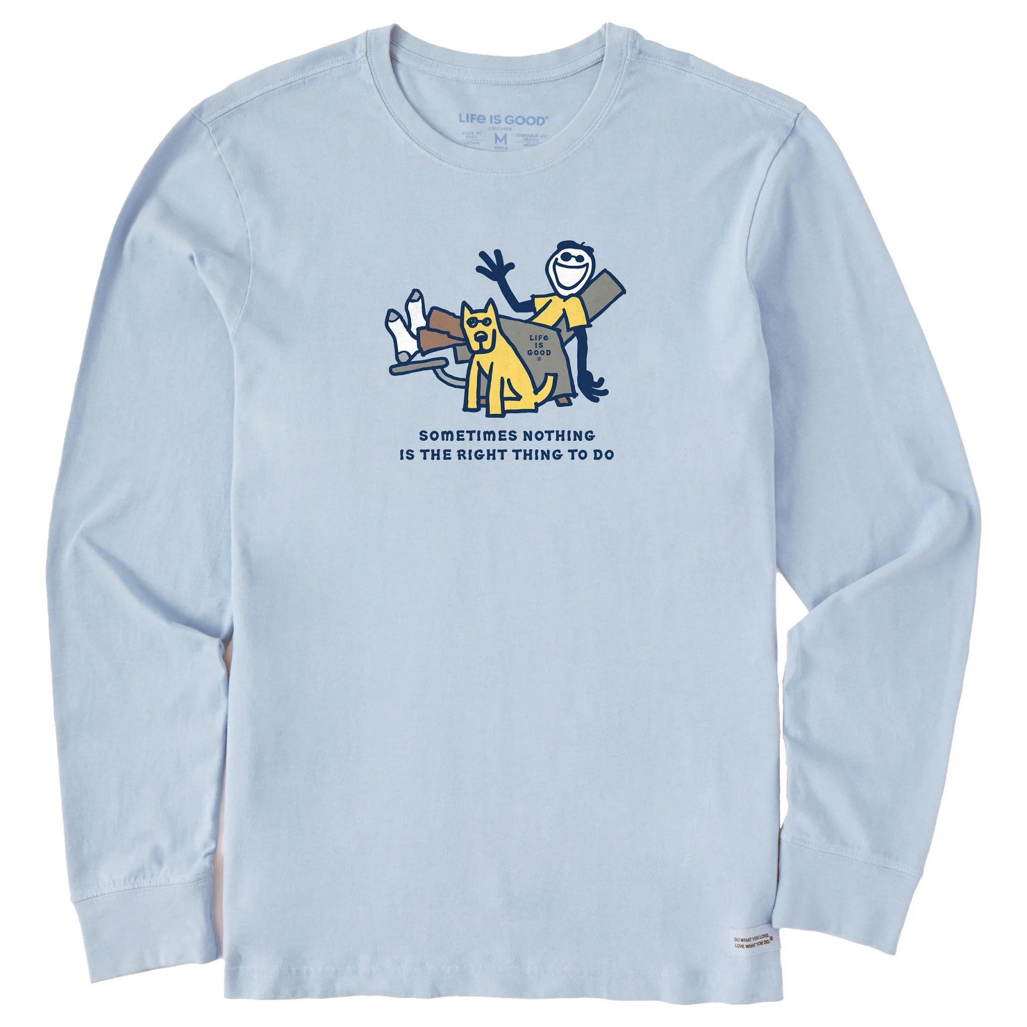 Men's Jake & Rocket Right Thing To Do Long Sleeve Crusher Tee Active Look Cold Wash Optimized