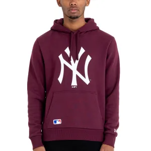 Unique Timeless Minimal New Era New York NY Yankees MLB Team Hoodie - Maroon