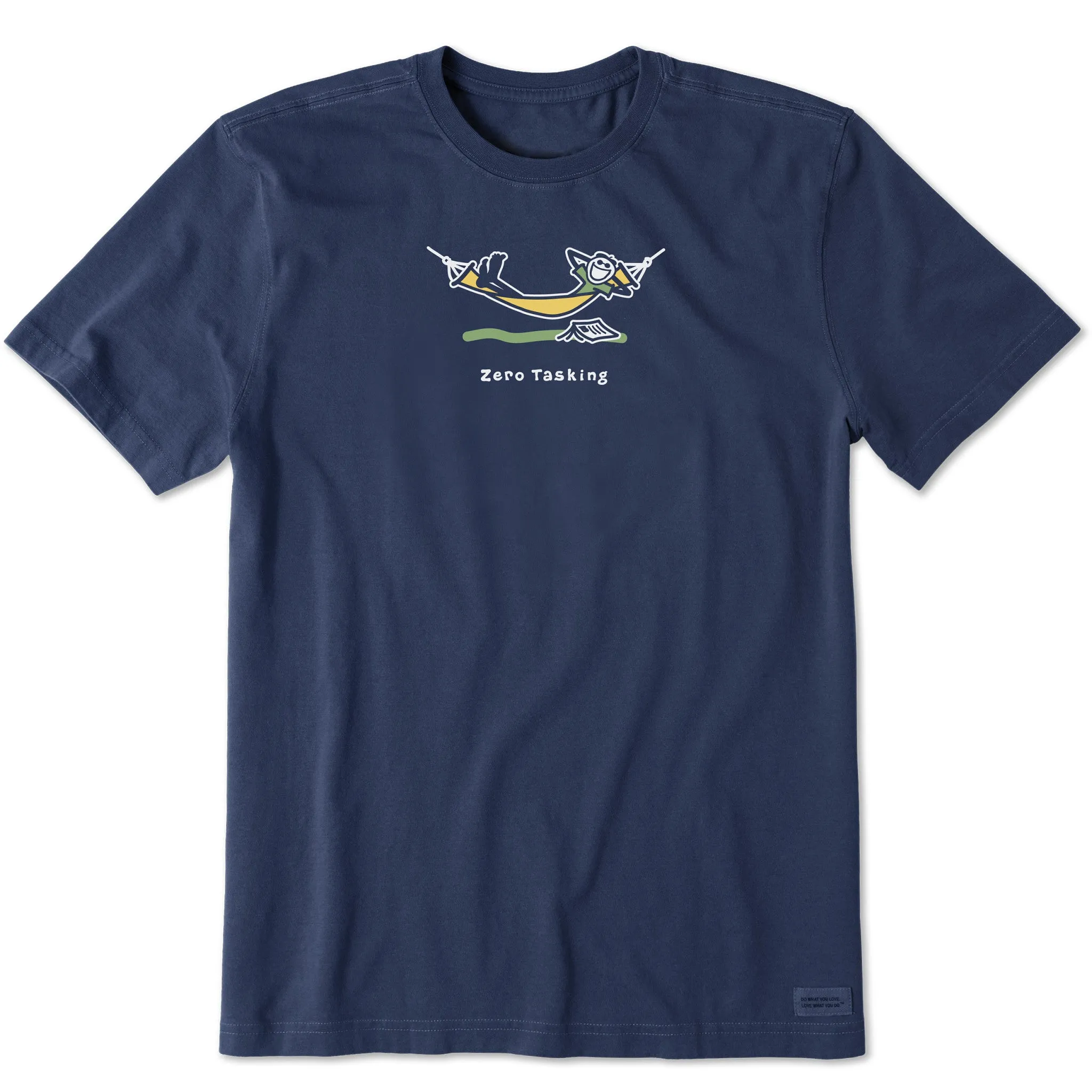 Men's Jake Hammock Zero Task Short Sleeve Crusher Tee Effortless Comfort Relaxed and Comfy