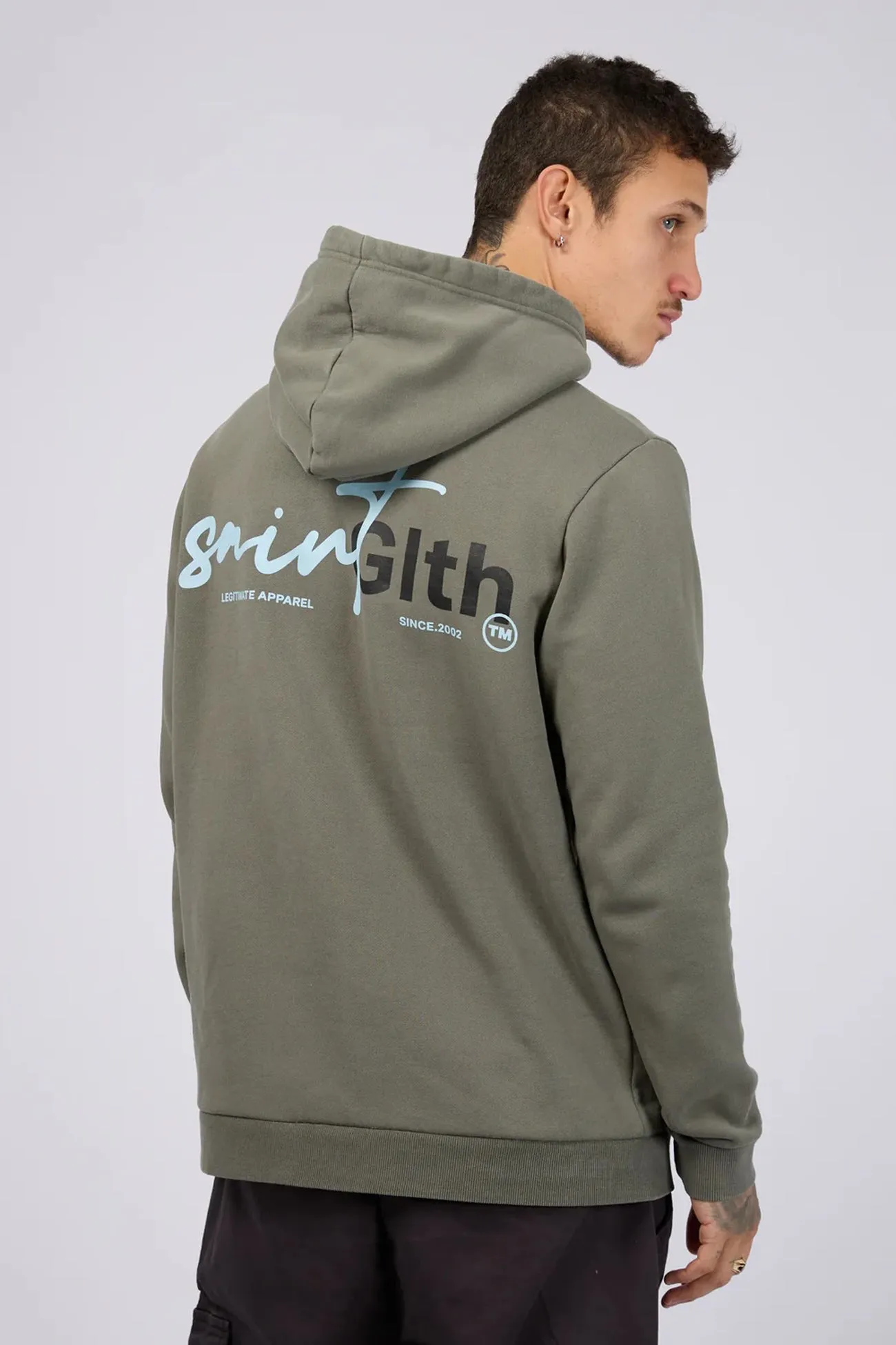 Stretchy Sign Off Hoodie Agave Green