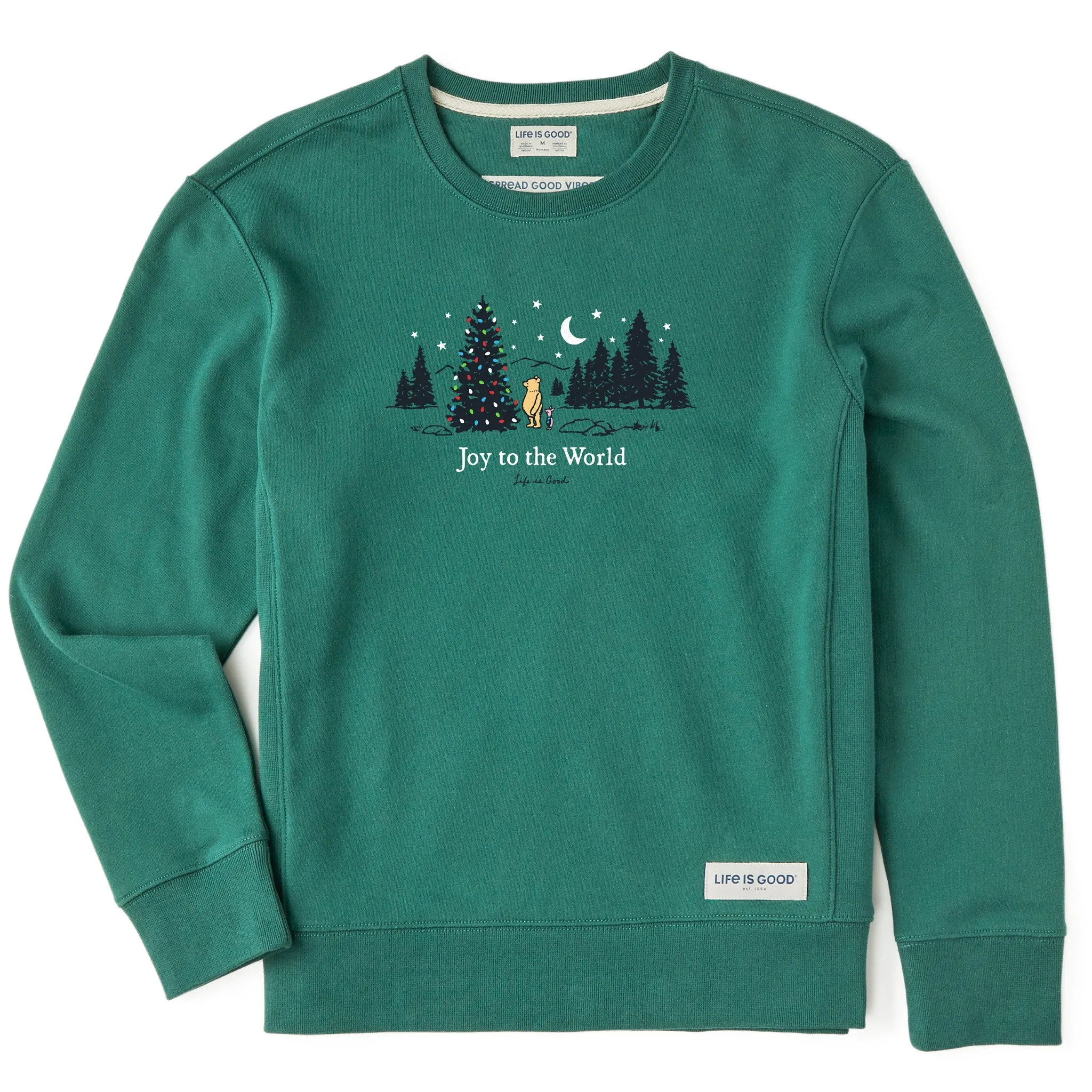 Street Layer Women's Winnie & P Joy to the World Simply True Crew