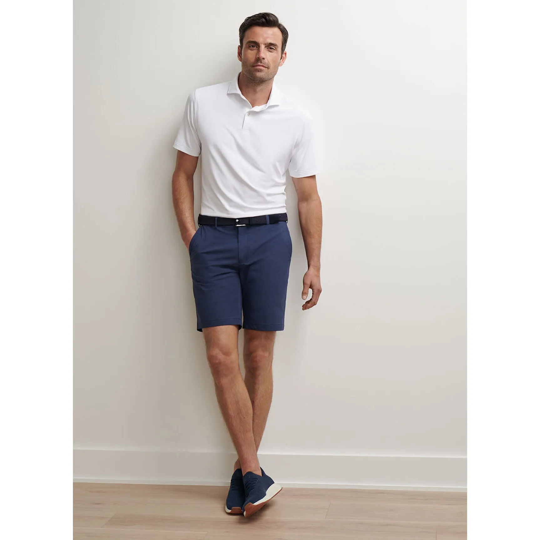 Flexible Gusset Peter Millar Surge  Performance Golf Shorts - Navy