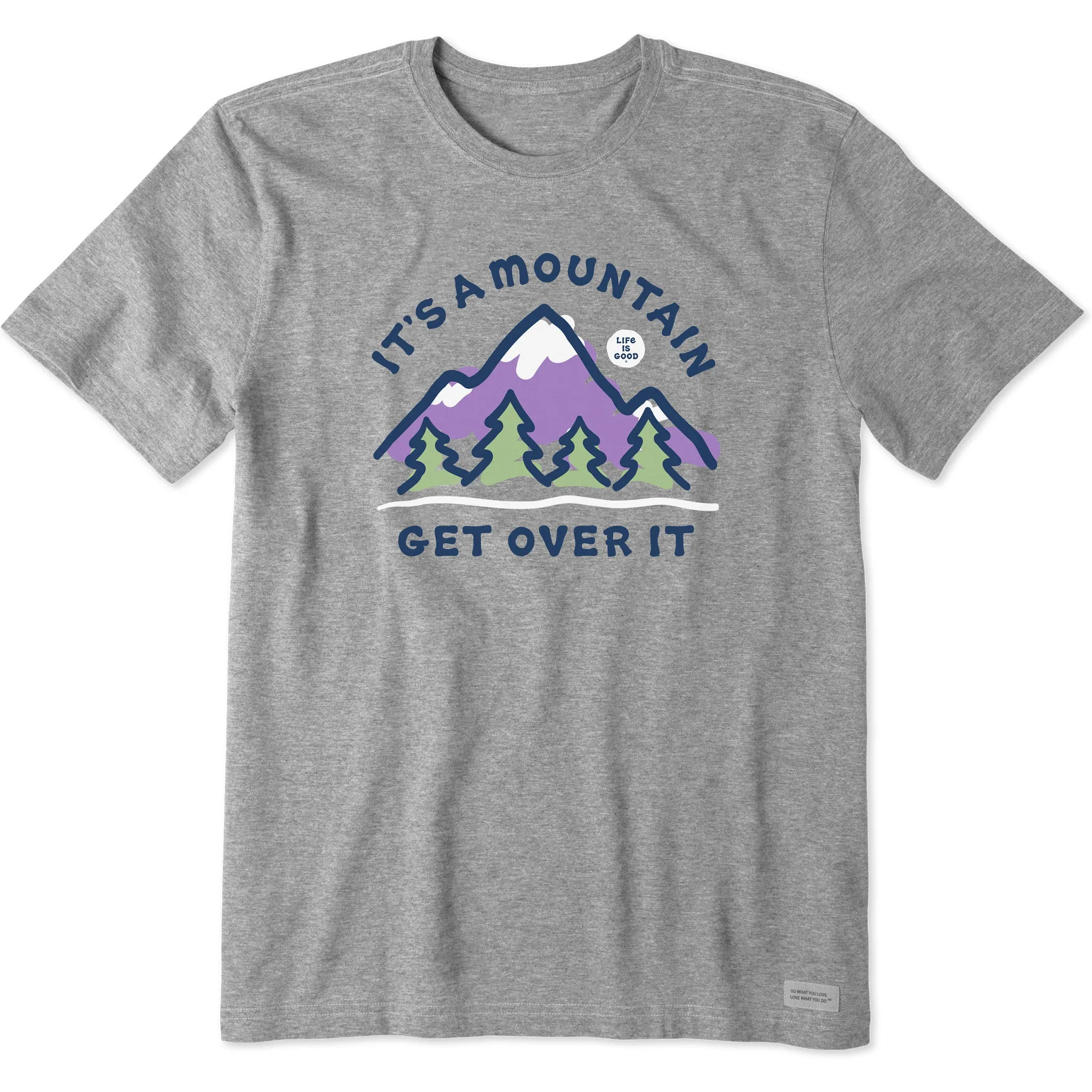 Vibrant Prints Roomy Design Men's It's a Mountain Get Over It Short Sleeve Tee