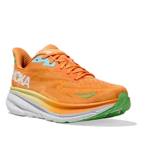 Hoka Men's Clifton 9 - Solar Flare/Sherbet Hot Day construction