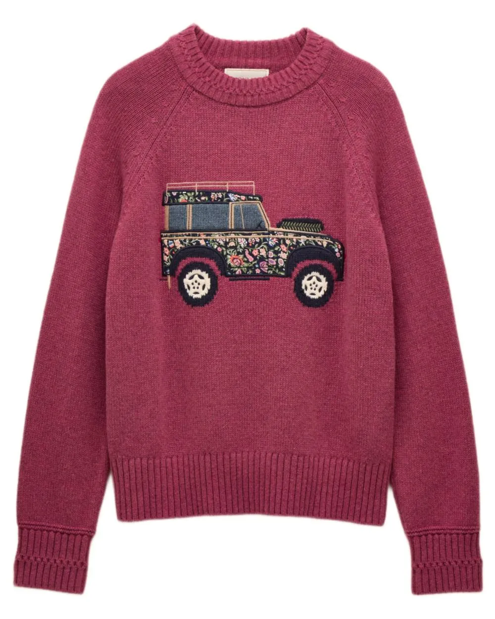 Joules Womens Rutland Intarsia Cotton Rich Knitted Jumper Anti Pilling Versatile Layered