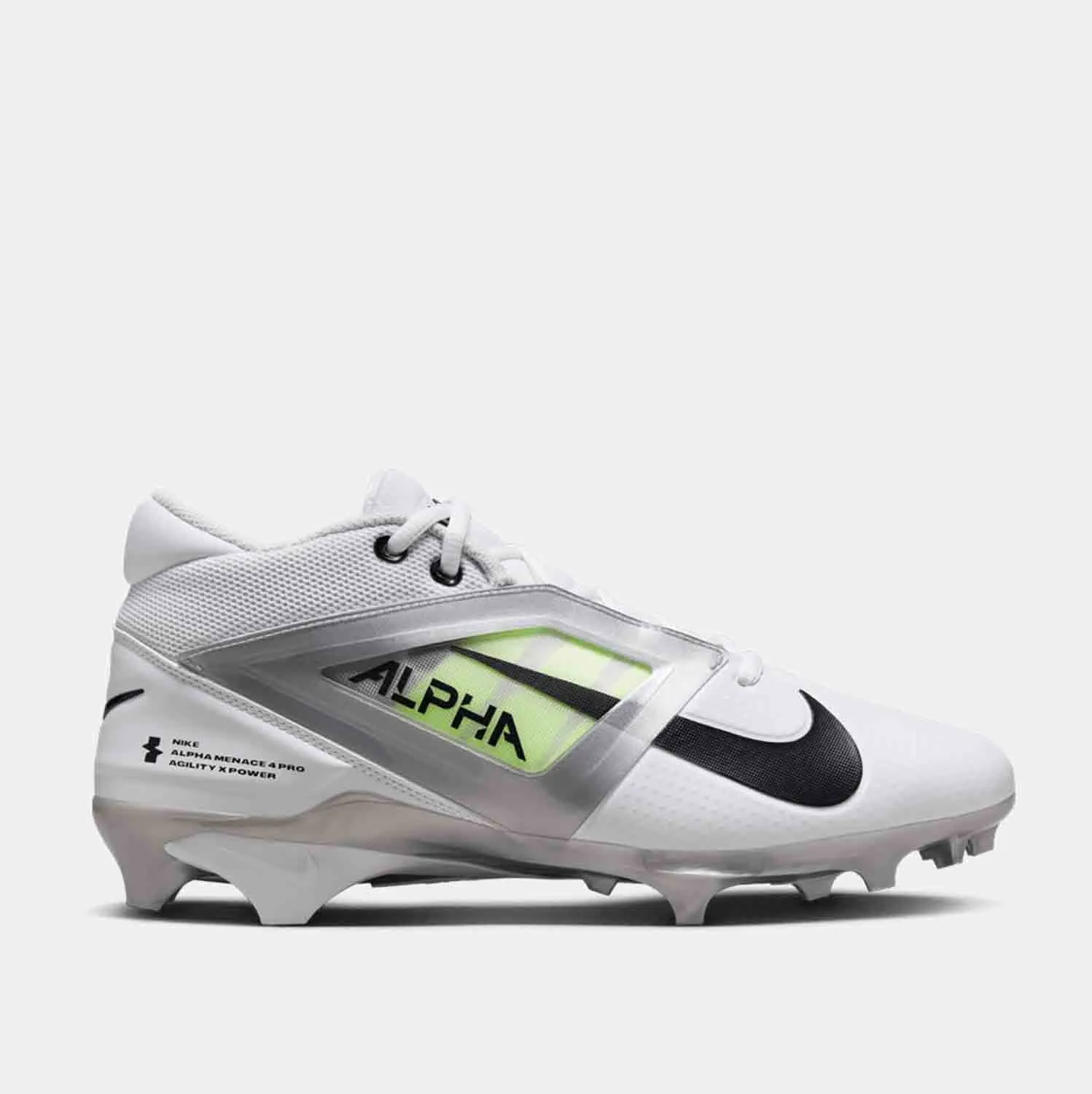 Men's Nike Alpha Menace 4 Pro Football Cleats Contoured Arch Bridge