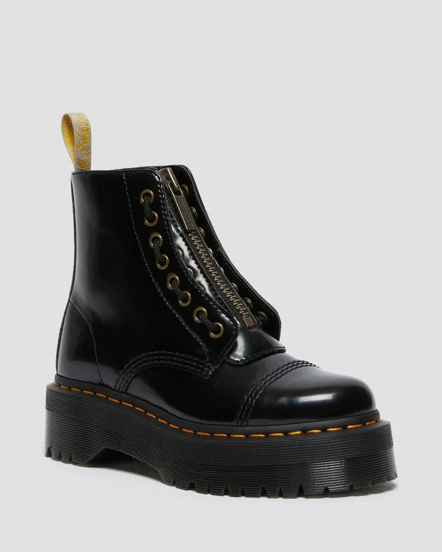 Vegan Sinclair Platform Boot in Black from Dr. Martens Rough Trail urban commuting