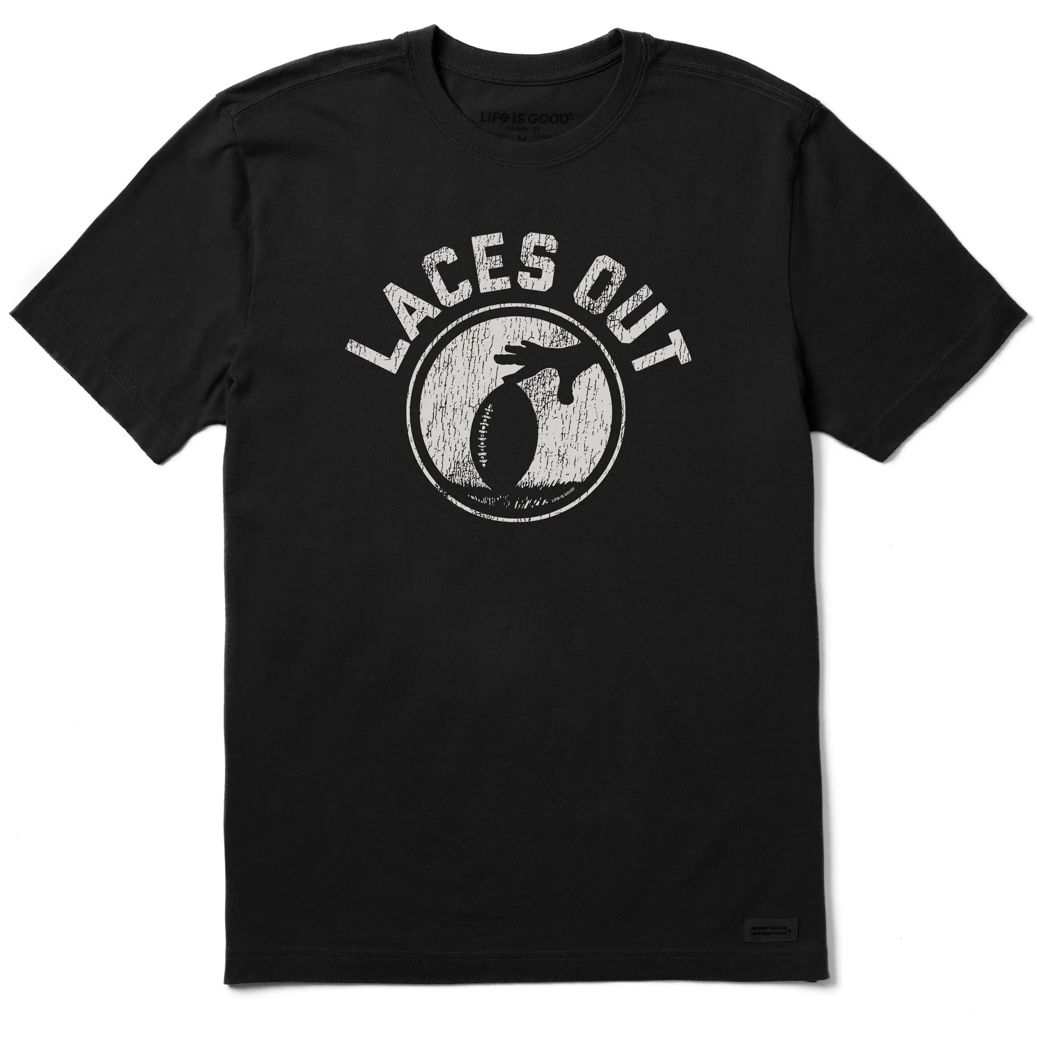 Men's Laces Out Short Sleeve Tee Tight Fit Stain Resistant