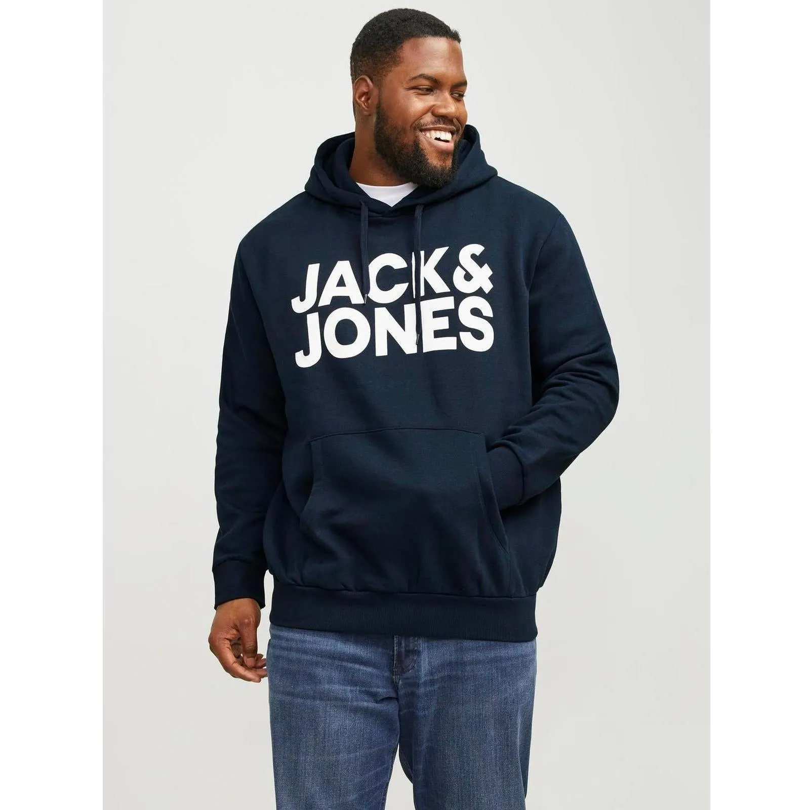 Popular Fashionable Look Jack & Jones Mens Corp Big & Tall Pullover Hoodie