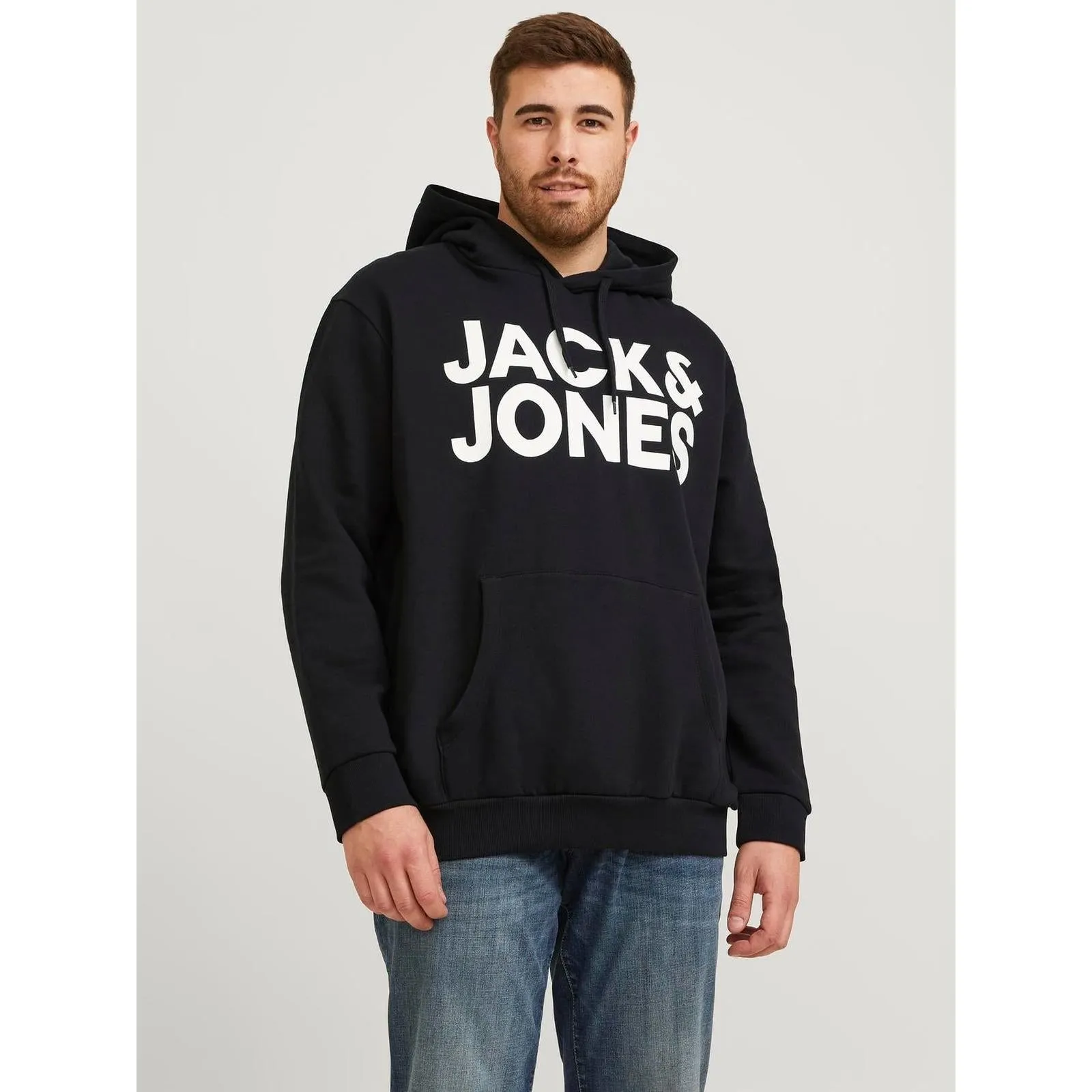 Jack & Jones Mens Corp Big & Tall Pullover Hoodie Athletic Hoodie Chill Wearable