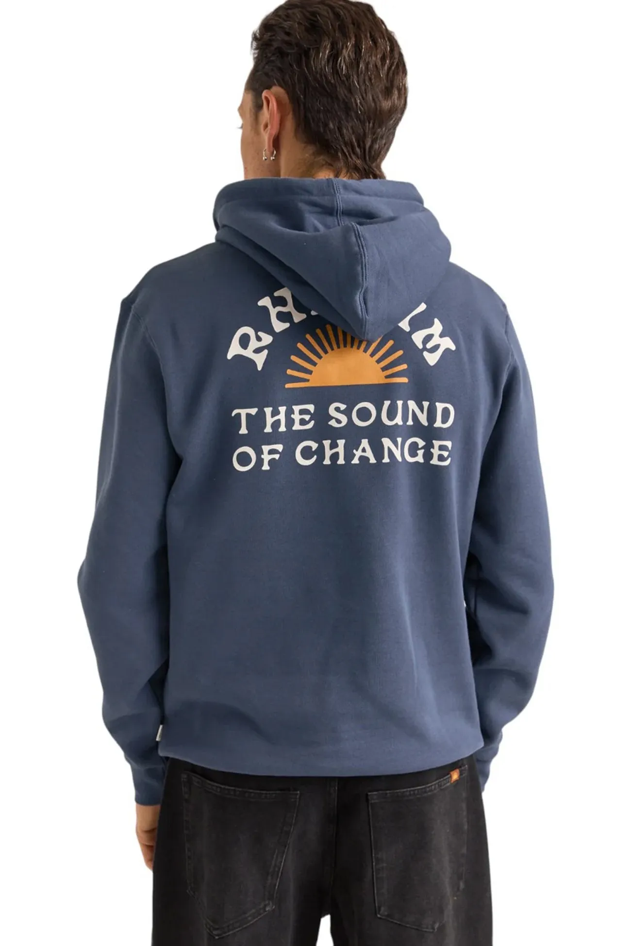 Trendy Basics product bright vibrancy Awake Fleece Hood Navy