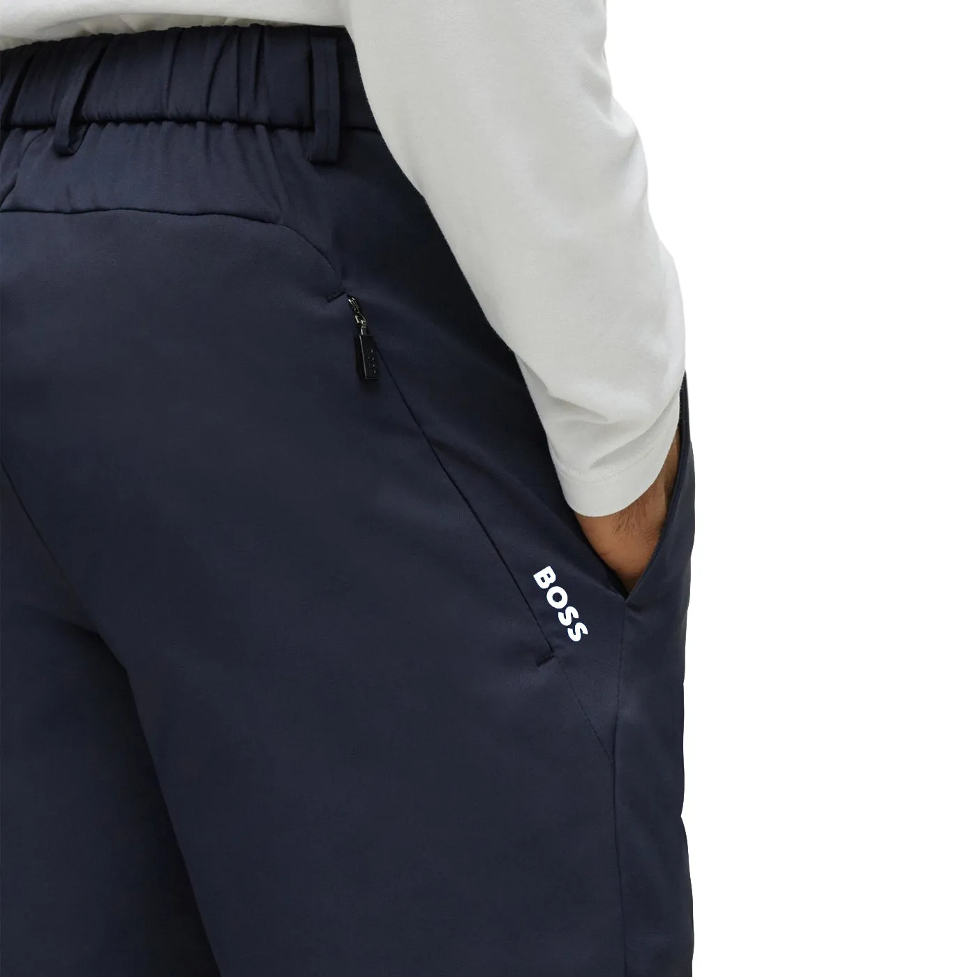 Urban Flex Rest Easy BOSS T Spectre Twill Slim Fit Pants - Dark Blue