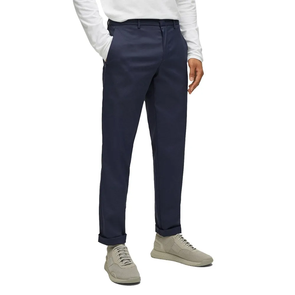BOSS T Spectre Twill Slim Fit Pants - Dark Blue Perfect Length
