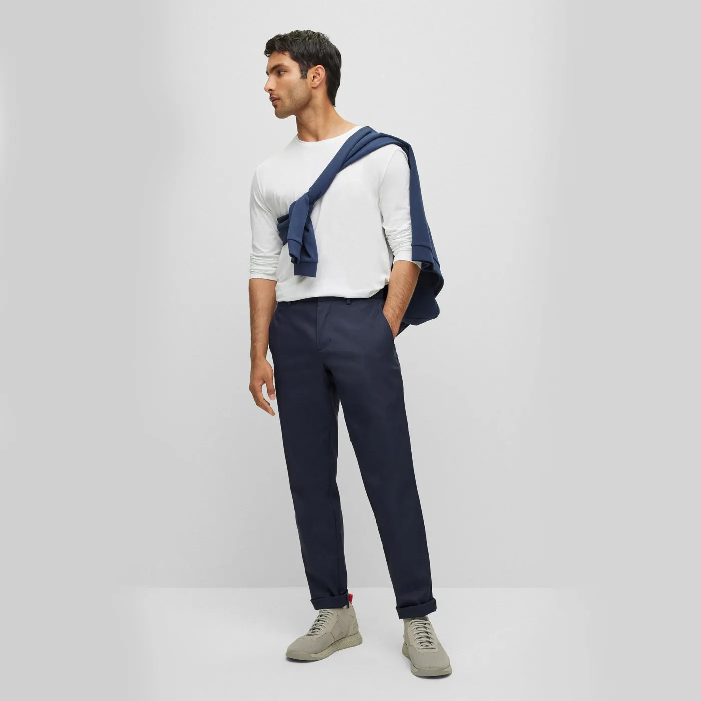 LowProfileTopstitching Cold Weather Gear BOSS T Spectre Twill Slim Fit Pants - Dark Blue