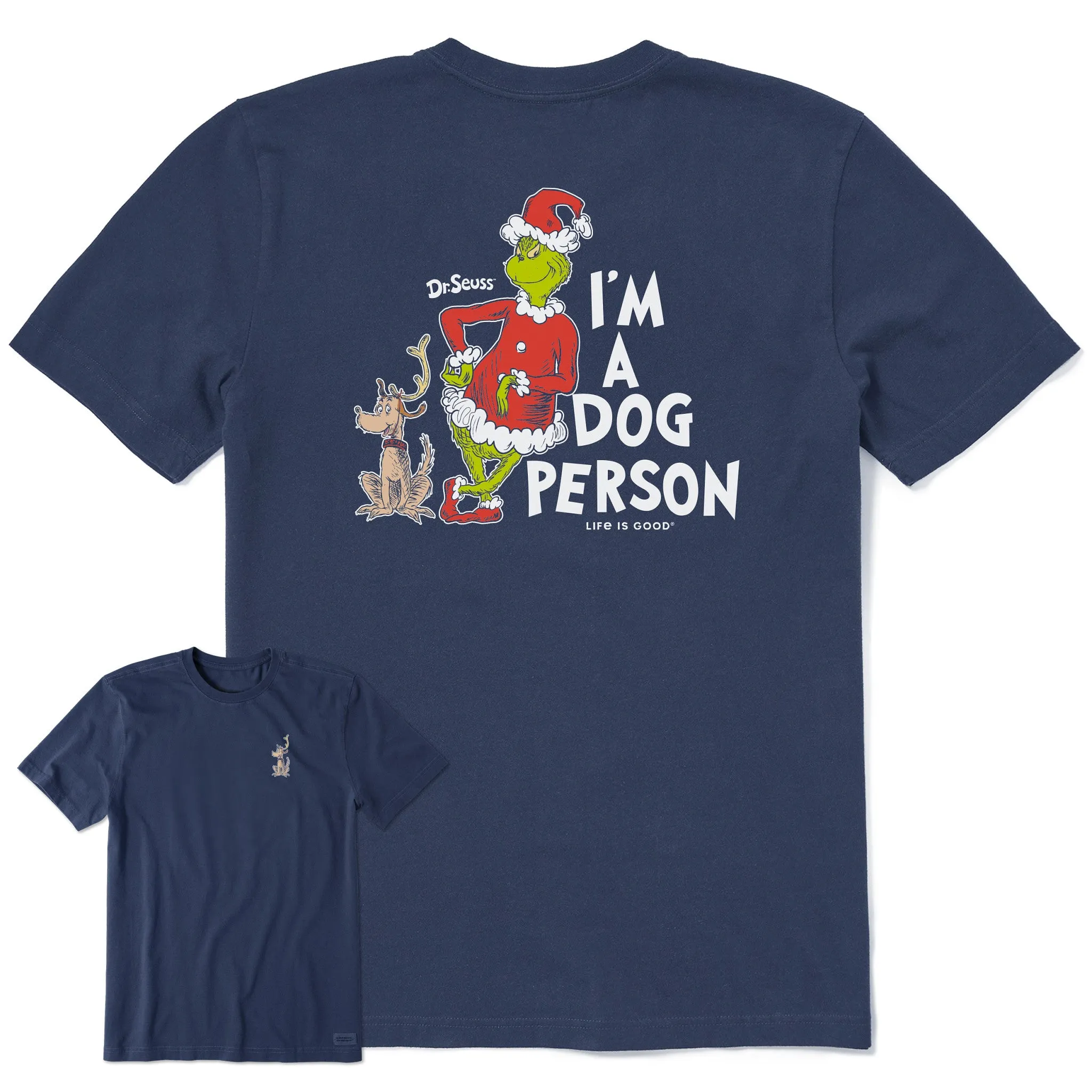 Men's I'm a Dog Person Grinch Short Sleeve Crusher Tee Street Smart
