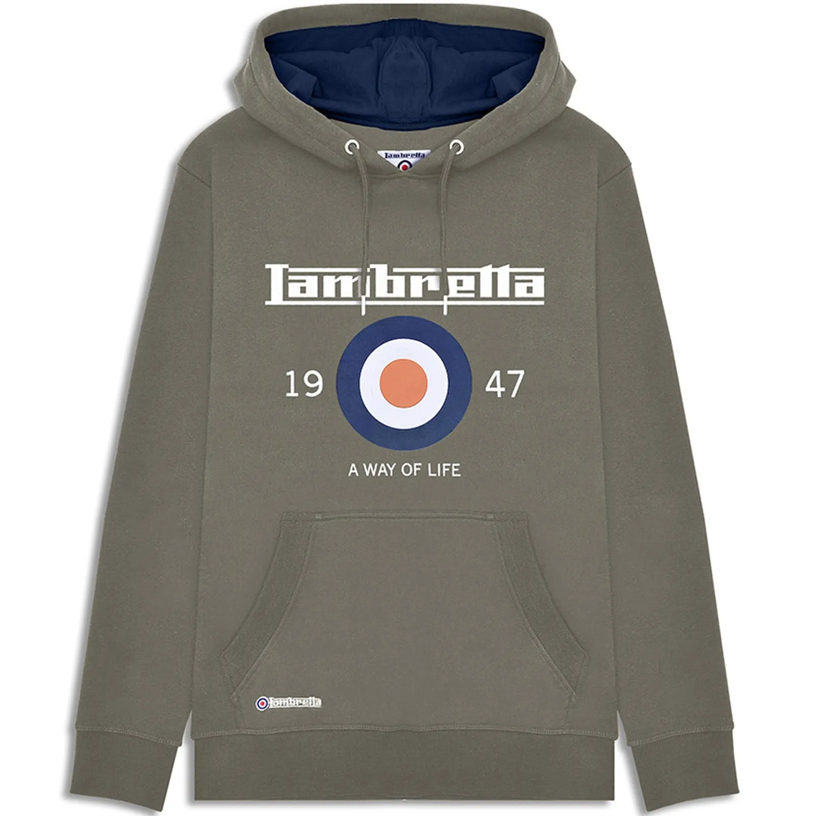 product handmade quality Lambretta Mens Target Pullover Hoodie