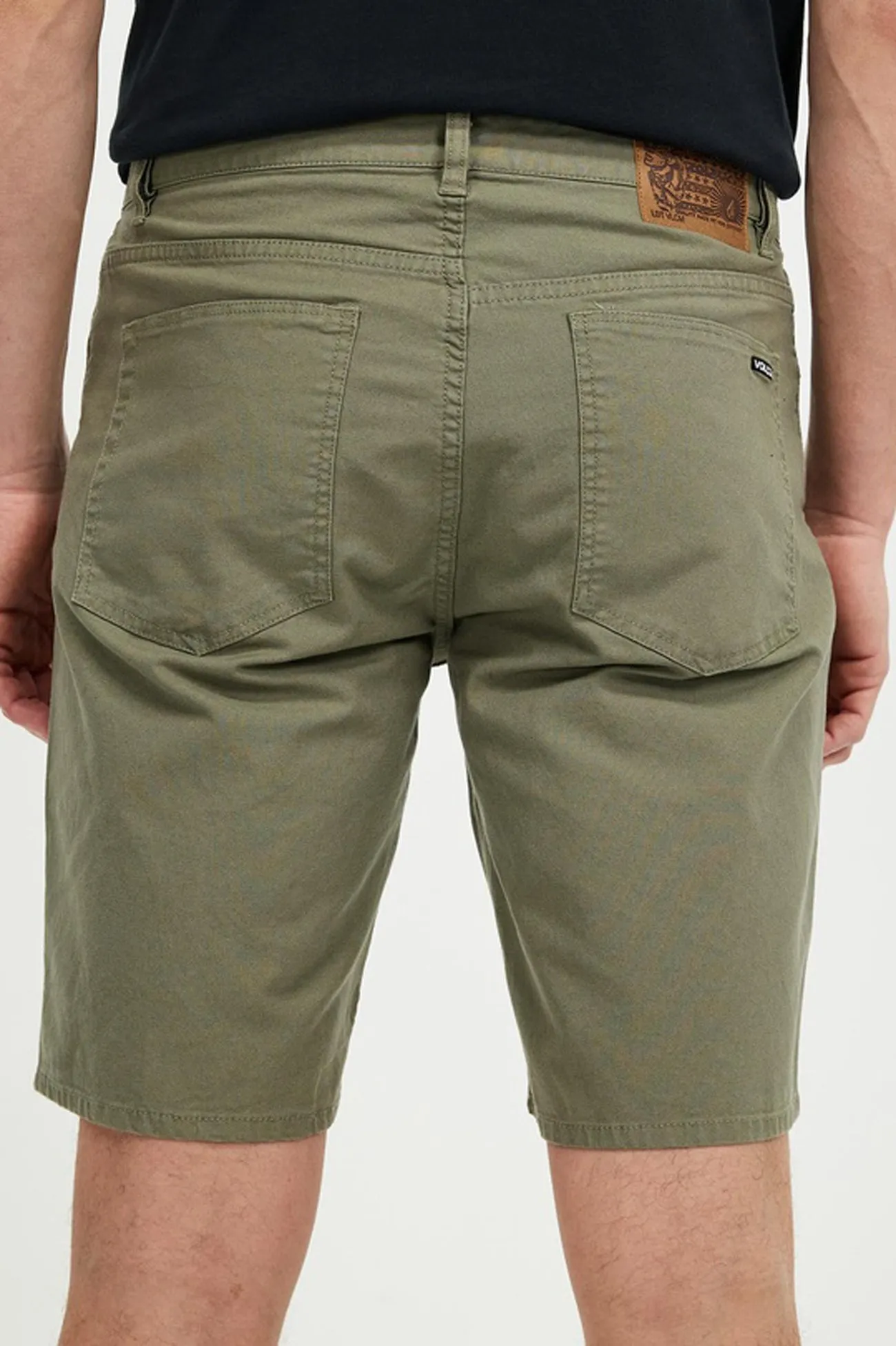 Light Reflective Trim Modown Canvas 5 Pocket Short Army Green Combo