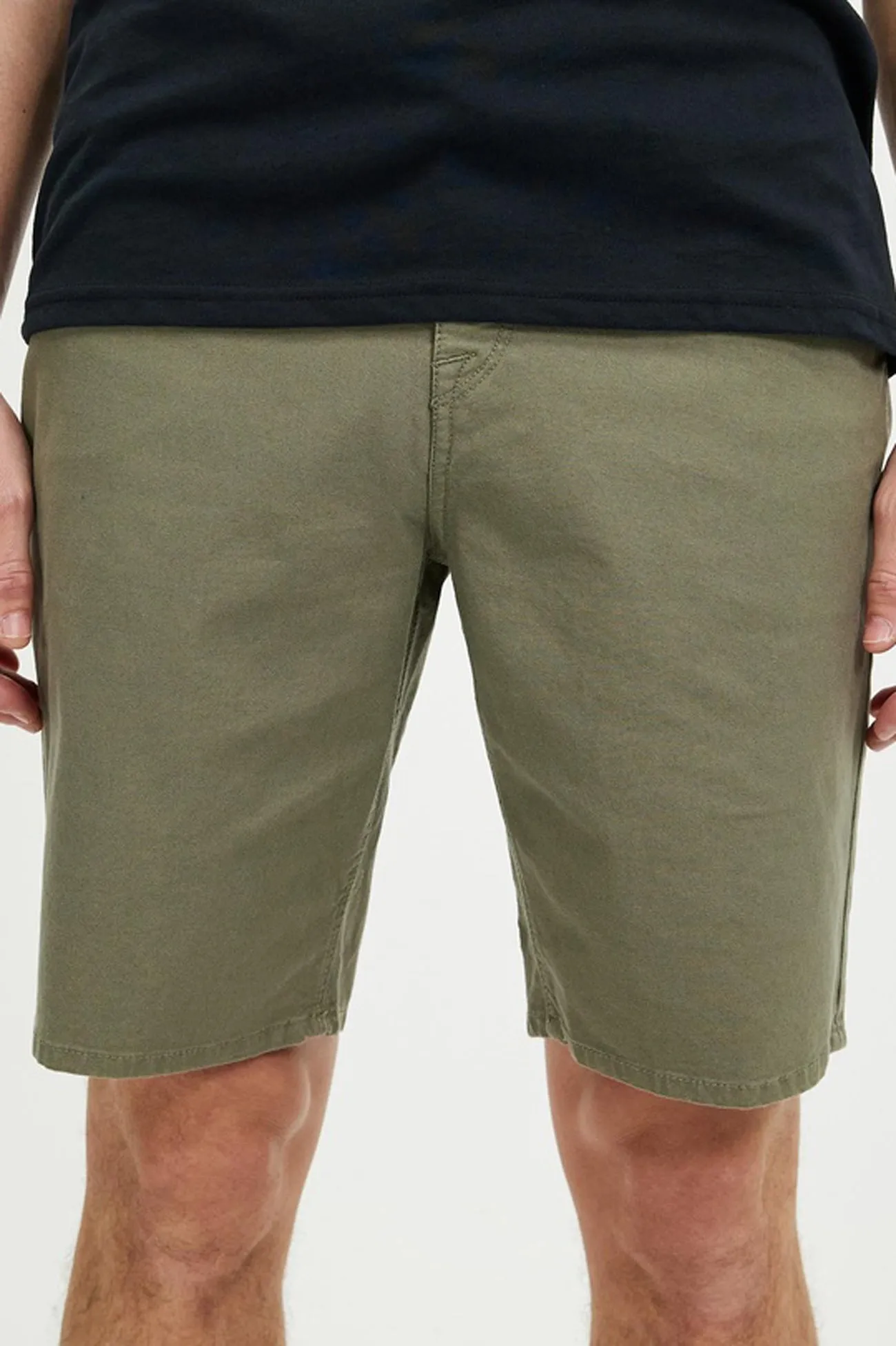 Windproof Design Modown Canvas 5 Pocket Short Army Green Combo