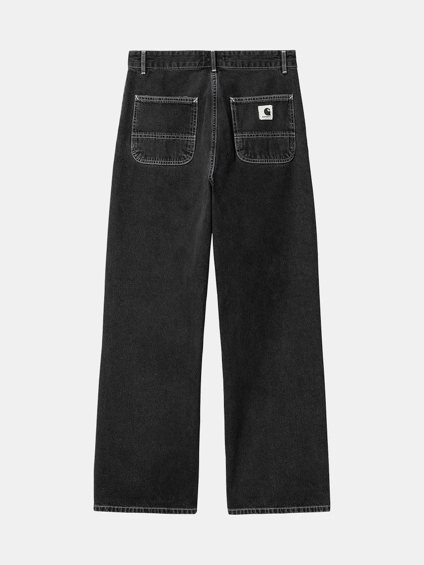 Core Fit W Simple Jeans Black Stone Washed
