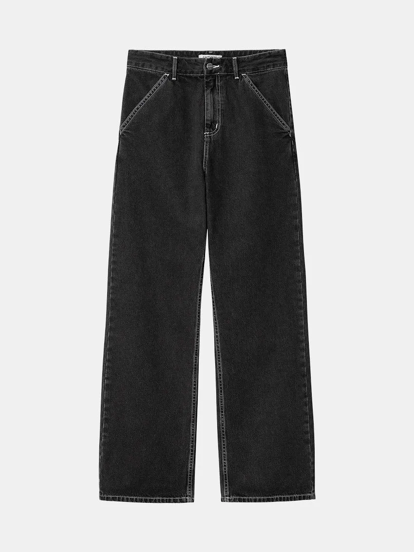 W Simple Jeans Black Stone Washed Wardrobe Choice