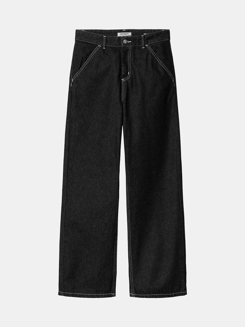 W Simple Pants Black Rinsed Youth Outfit Stylish Cut