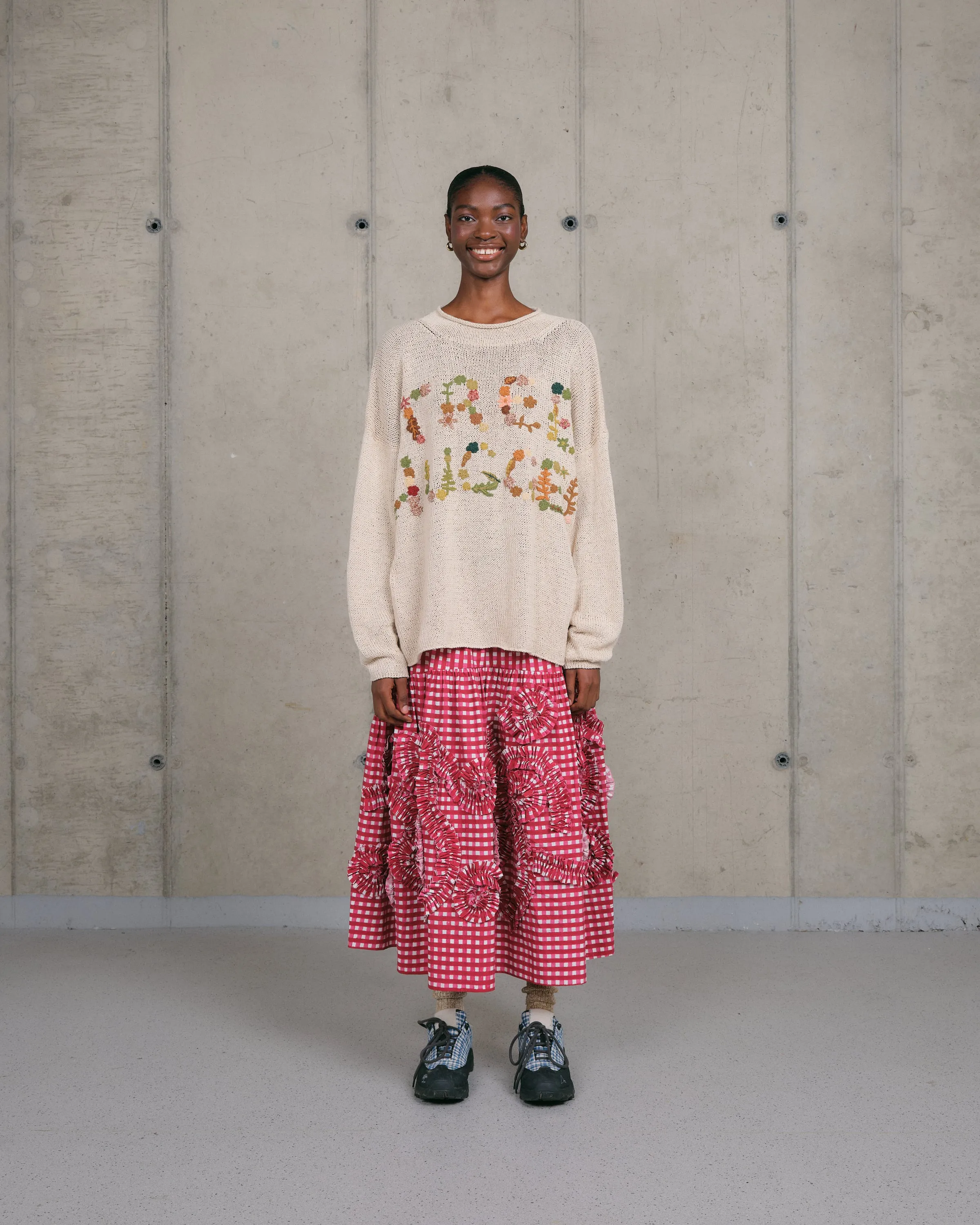 Twinsun Knit Rollneck - Ecru Tree Hugger No Season Texture Detail