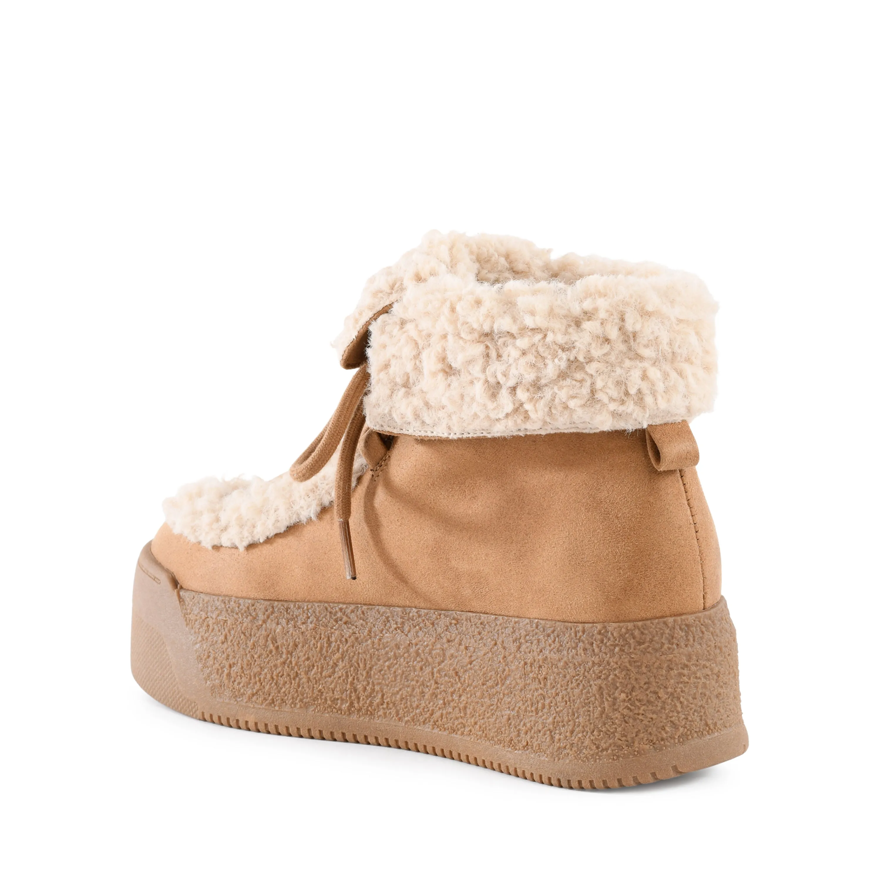 Cozy And Warm Warm and Fuzzy Boot in Tan from BC Footwear