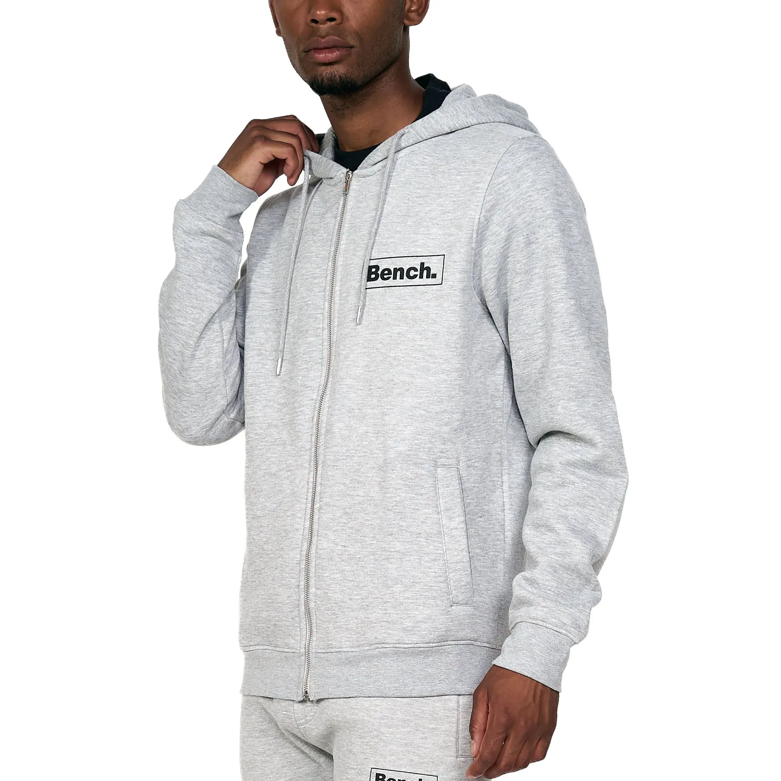 Bench Mens Irving Hooded Full Zip Hoodie right for hot weather product sporty style statement