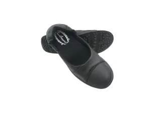 Sandbaggers: Women's Golf Shoes - Lynnsey Ballet Black WeatherResistant