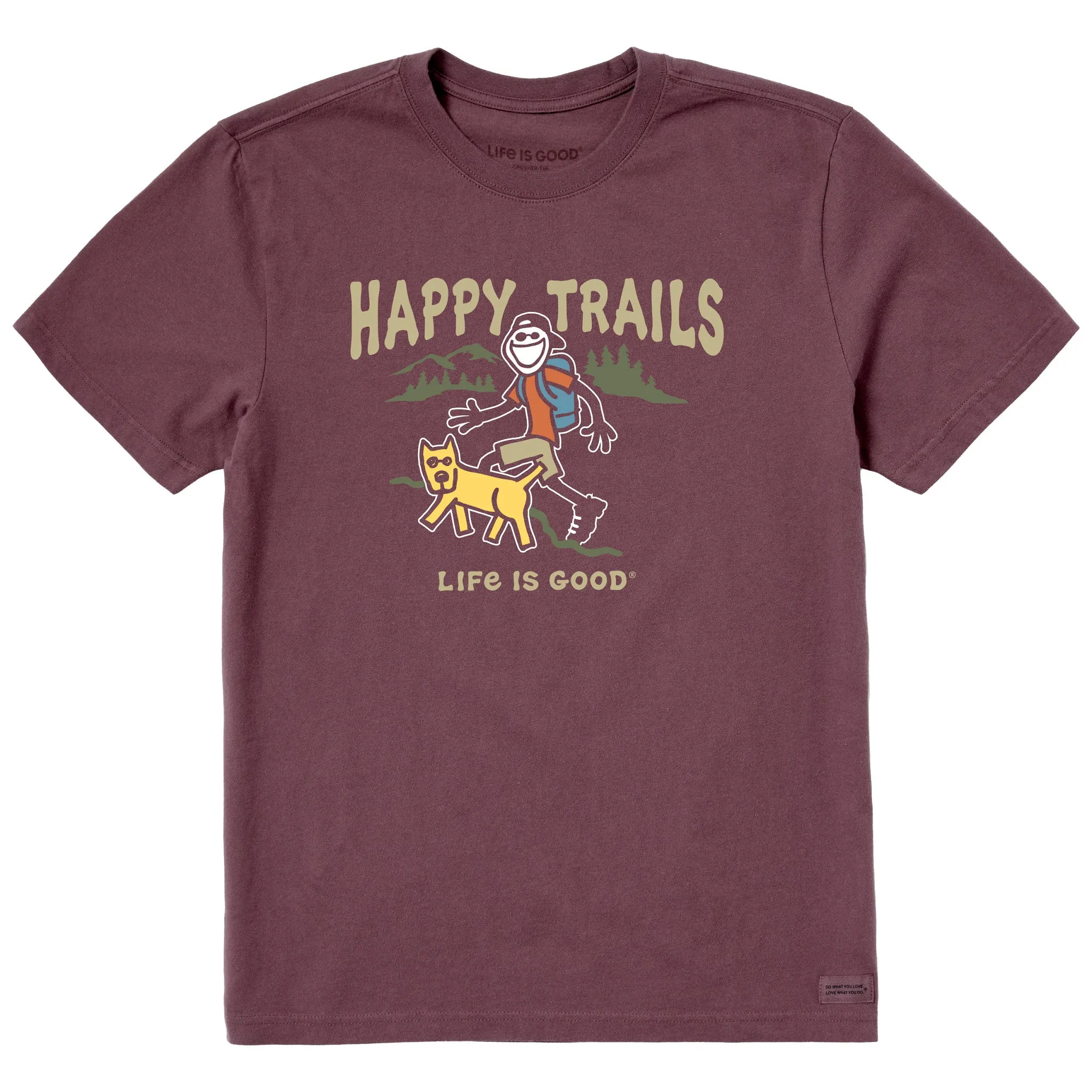 Fit For Movement Men's Jake and Rocket Happy Trails Short Sleeve Tee