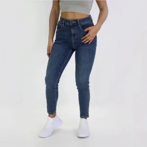 Women's High Rise Slim Leg Jeans,Blue Classic Casual Weekend Getaway Minimalist Breathable