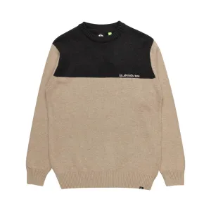 Comfy Mood Unisex Design Quiksilver Mens Bloody Monday Knitted Colourblock Sweatshirt