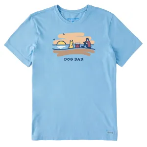 Men's Jake Beach Dog Dad Short Sleeve Crusher-LITE Tee Casual Everyday