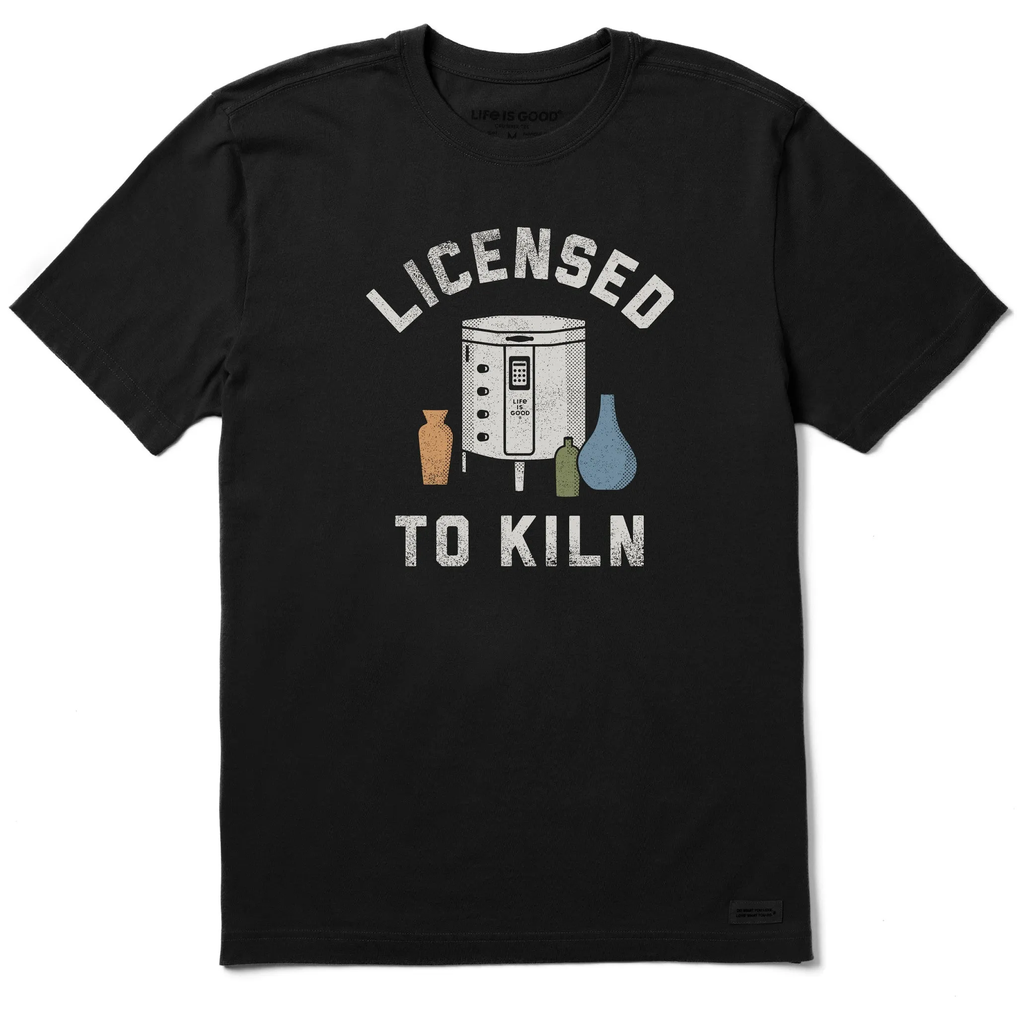 Men's Licensed to Kiln Short Sleeve Tee Self Fabric Tape Minimal Style Trend