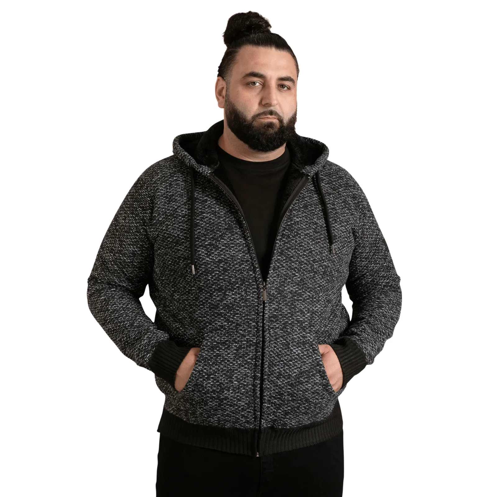 D555 Mens Fareham Big & Tall Full Zip Hoodie Active Comfort