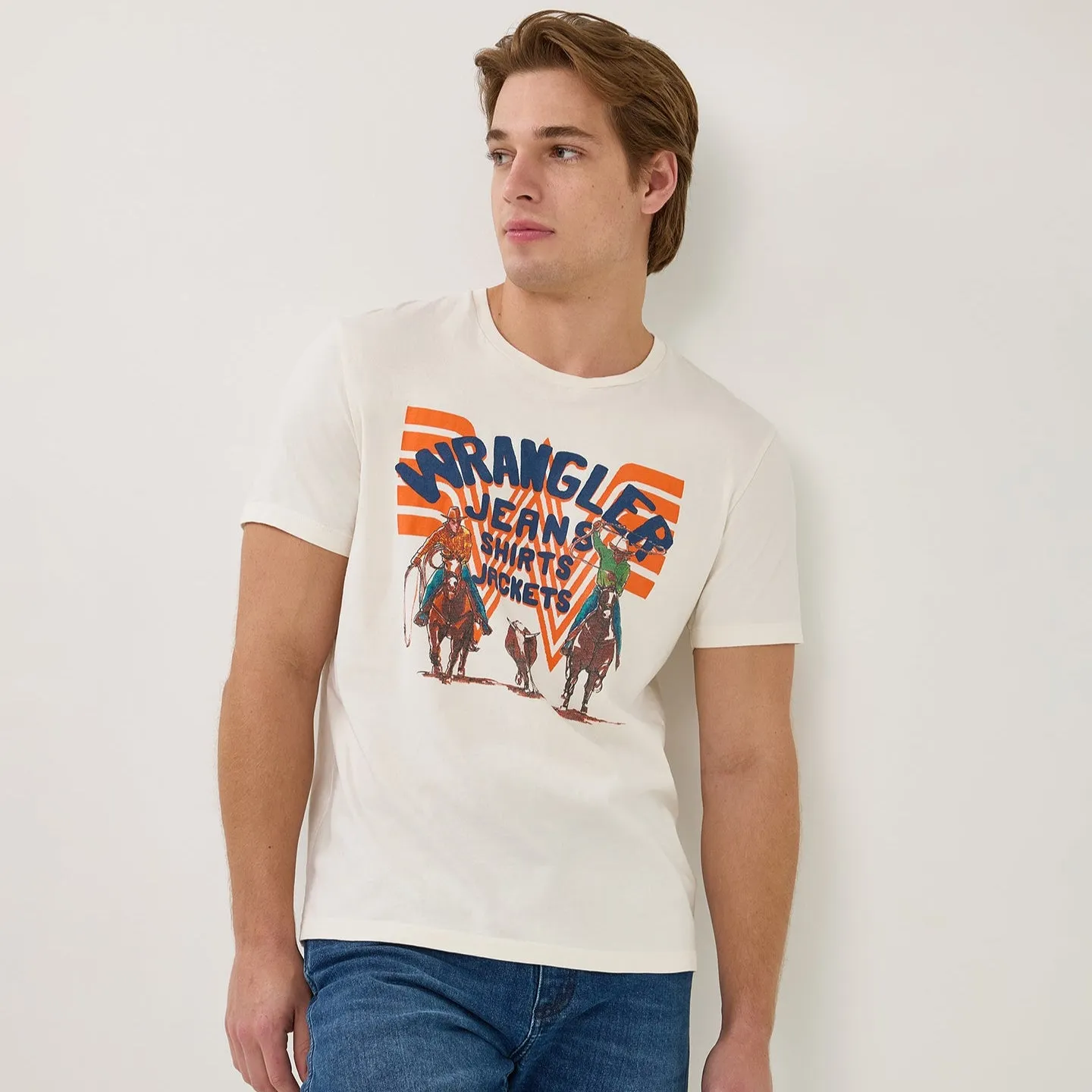 Wrangler? x Whataburger? White Graphic T-Shirt Hypoallergenic fabric