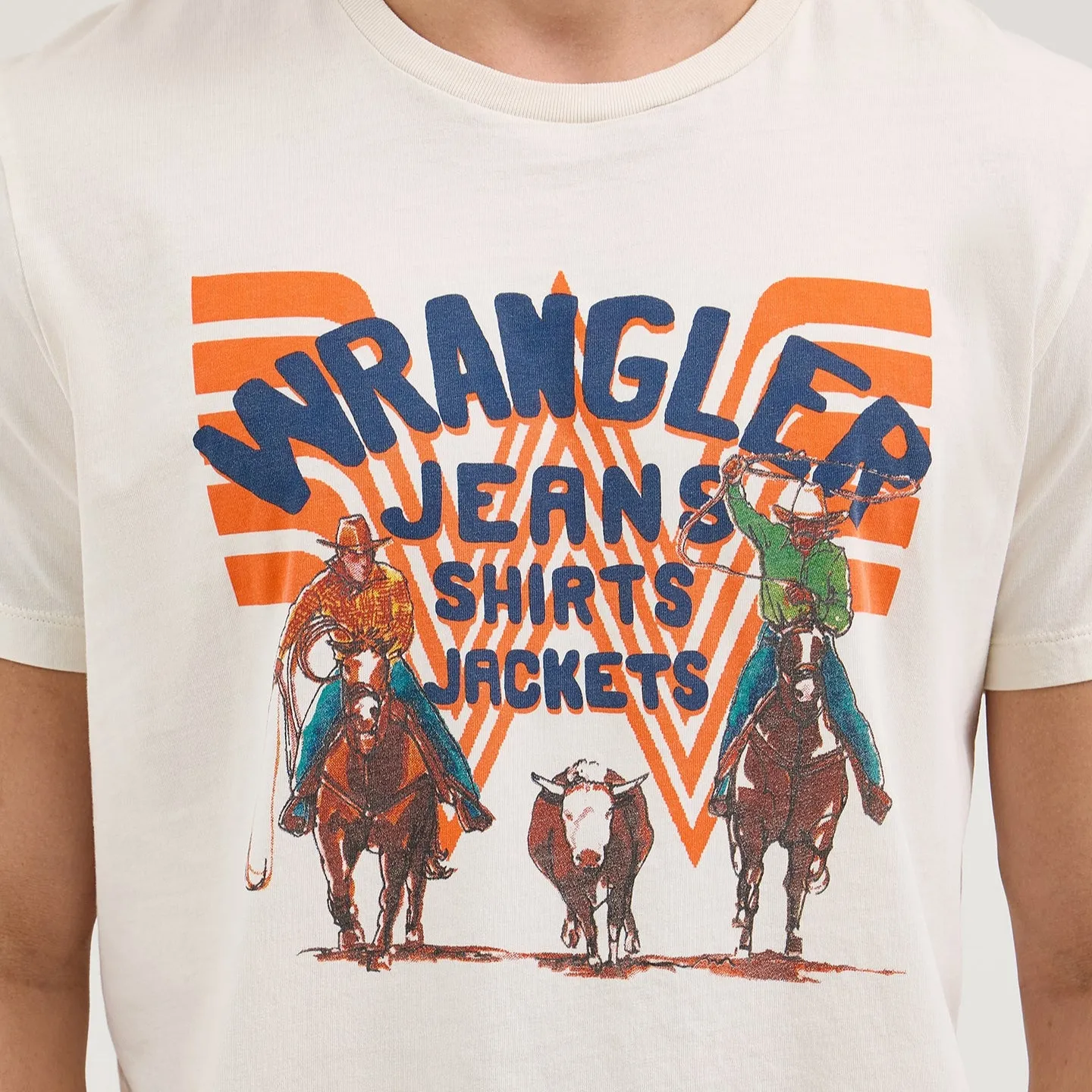 All-Day Wear Cozy Feeling Wrangler? x Whataburger? White Graphic T-Shirt