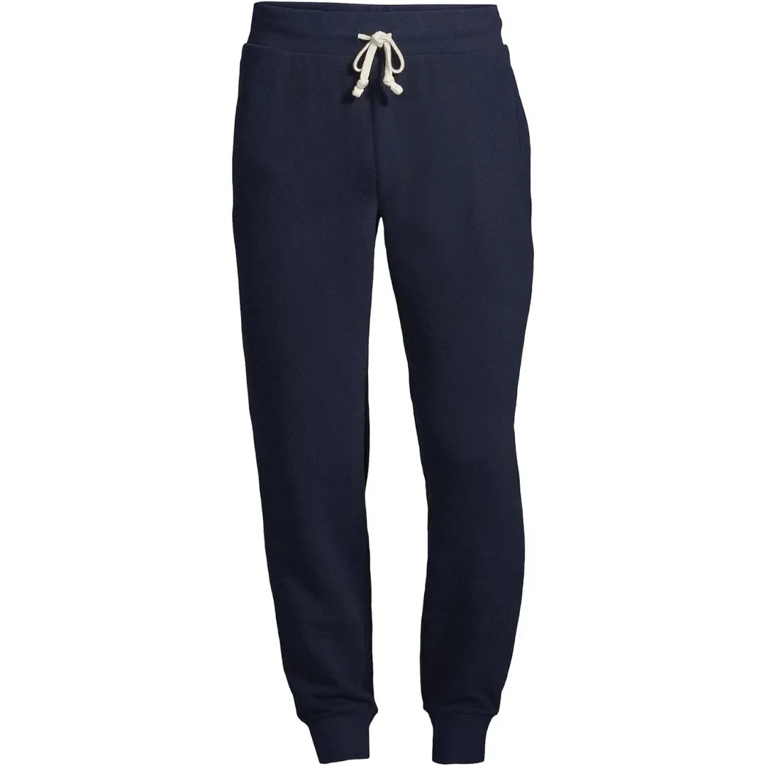 Lands' End Men's Serious Sweats Jogger Pant Radiant Navy Classic Comfort