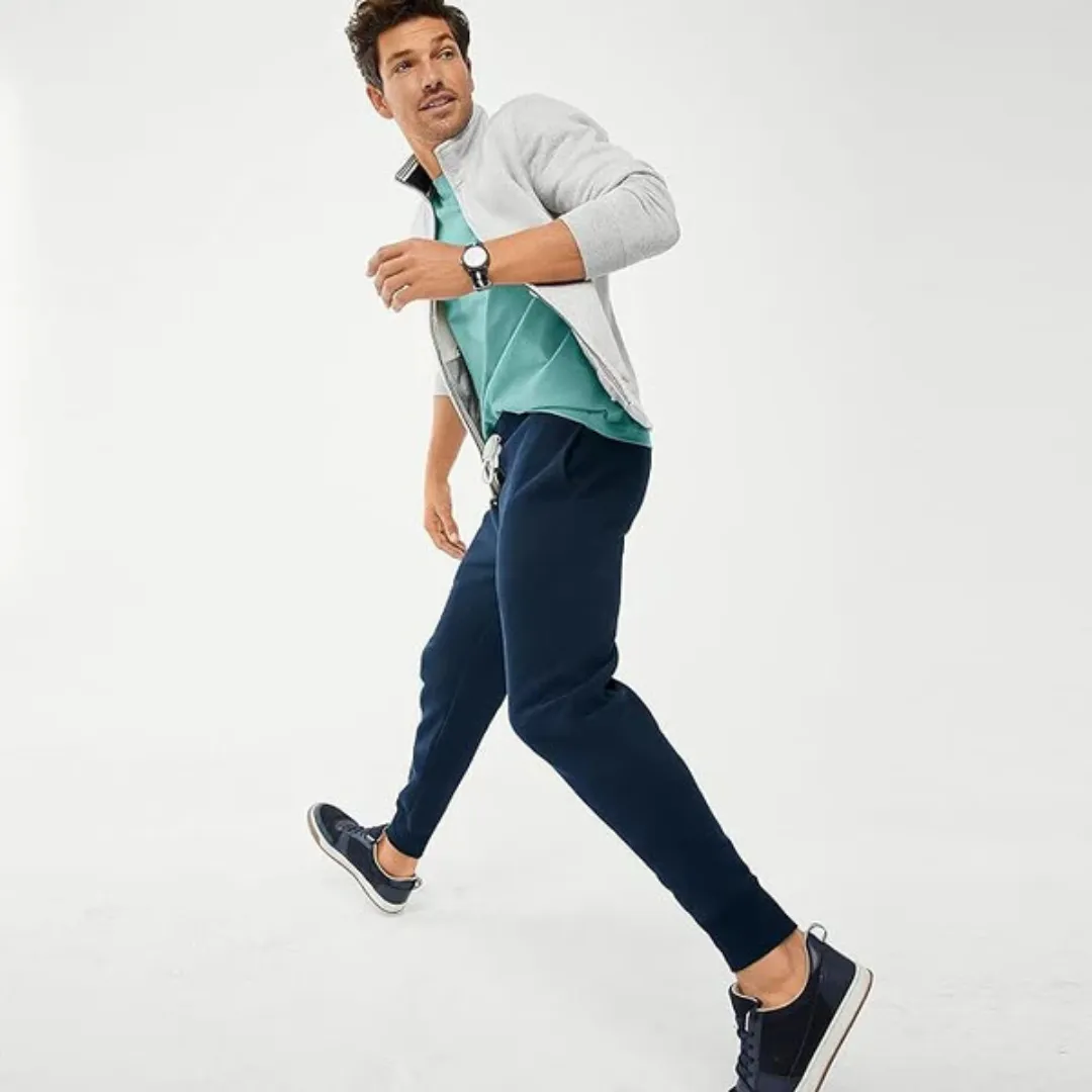 Lands' End Men's Serious Sweats Jogger Pant Radiant Navy work mode