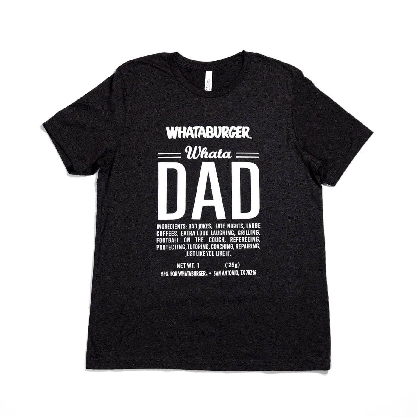 WhataDad Ingredient Tee GentleWashResistance Versatile Fit