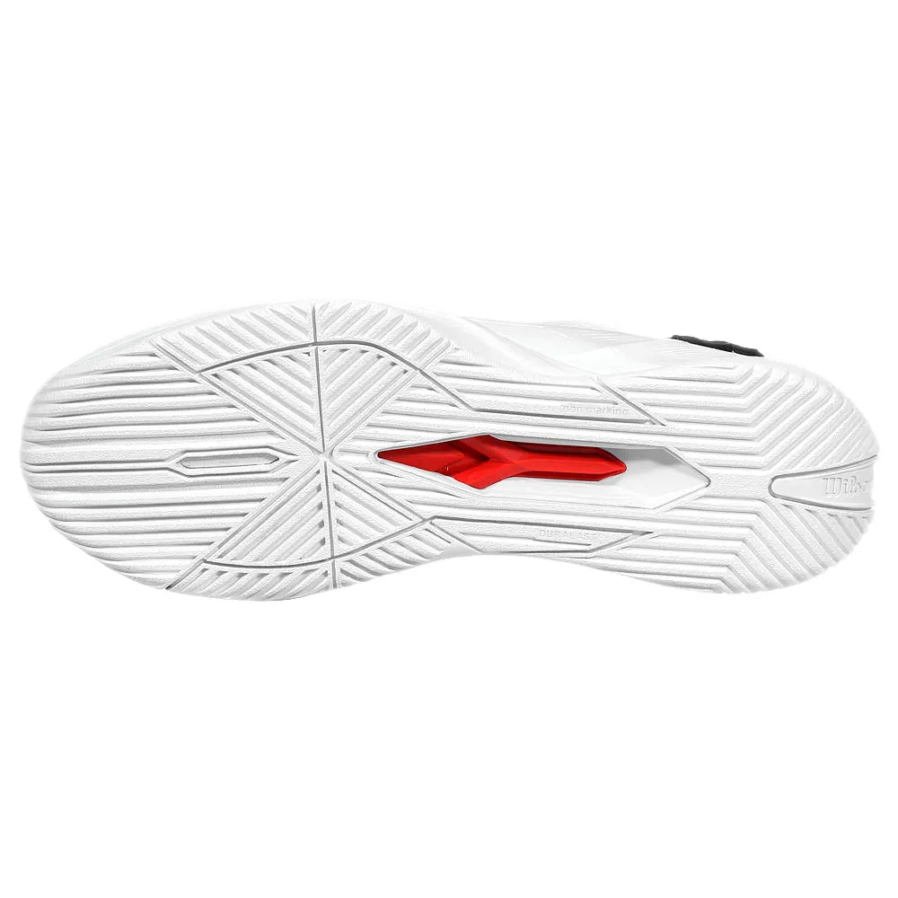 Wilson Men's Rush Pro 4.5 - White/Black Multi Surface Vaporflow Ventilation Channels
