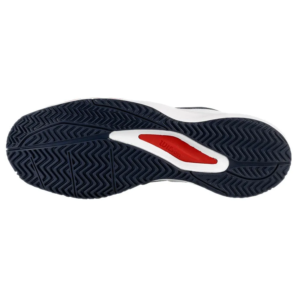 Wilson Men's Rush Pro Ace - Navy Blazier/White Ergonomic Footbed Padding Thermo Regulating Layer