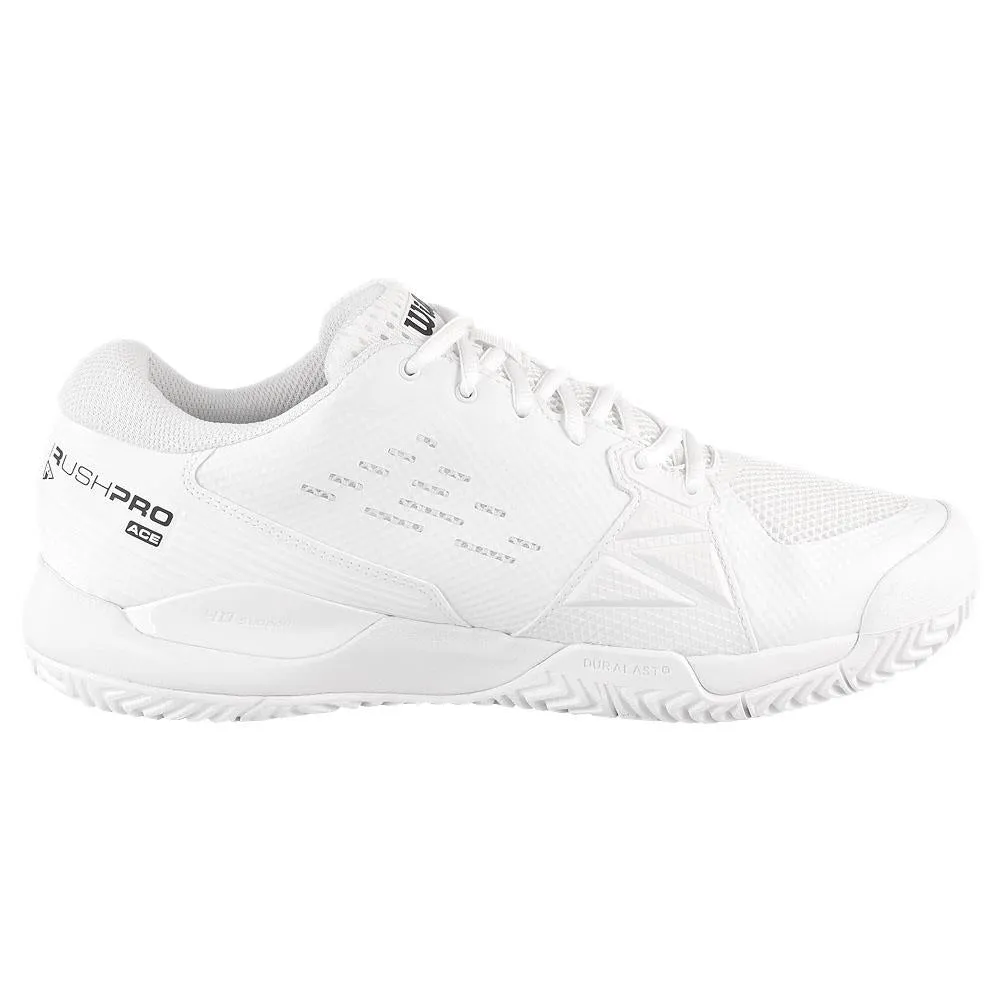 Airflow channels Wilson Men's Rush Pro Ace - White/Black