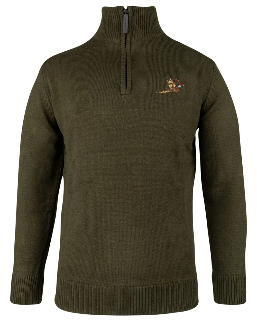 Sustainable Manufacturing Peace Glow Jack Pyke Mens Pheasant Zip Neck Pullover