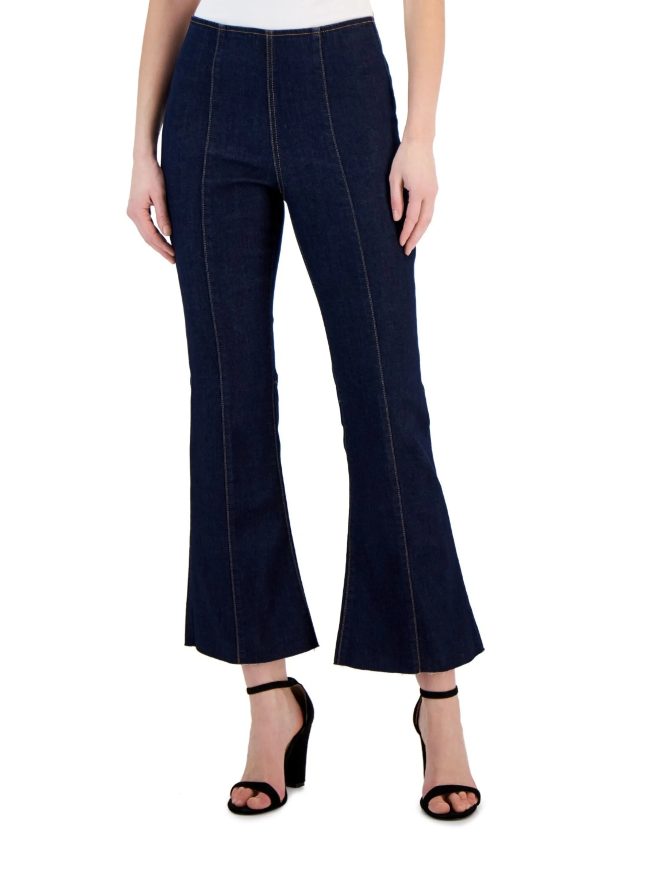 Staple Piece fresh feel Women's Bottom Wide  Jeans,Navy