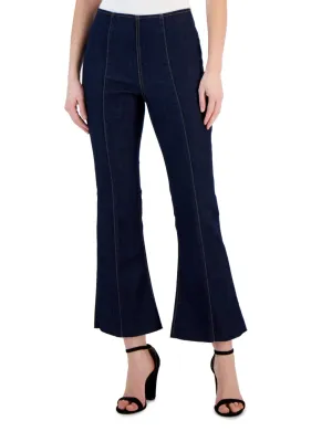 Staple Piece fresh feel Women's Bottom Wide  Jeans,Navy